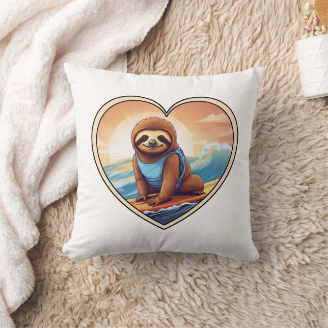 Sloth Surfing Kudde (Filt)