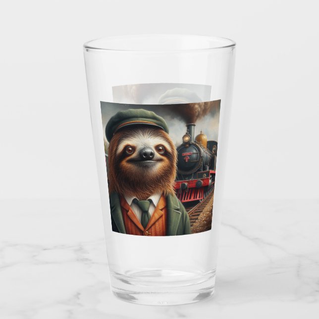 Sloth Tåg Ingenjör Glaskopp (Framsida)