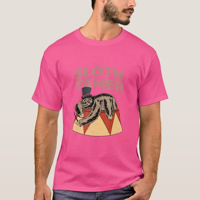 Sloth Tamer Circus Costume for a Circus T Shirt (Framsida)