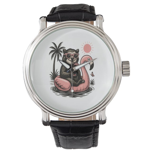 Sloth Team Sloth Hiking Camping Armbandsur (Framsida)
