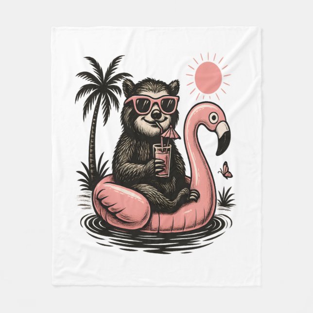 Sloth Team Sloth Hiking Camping Fleecefilt (Framsidan)