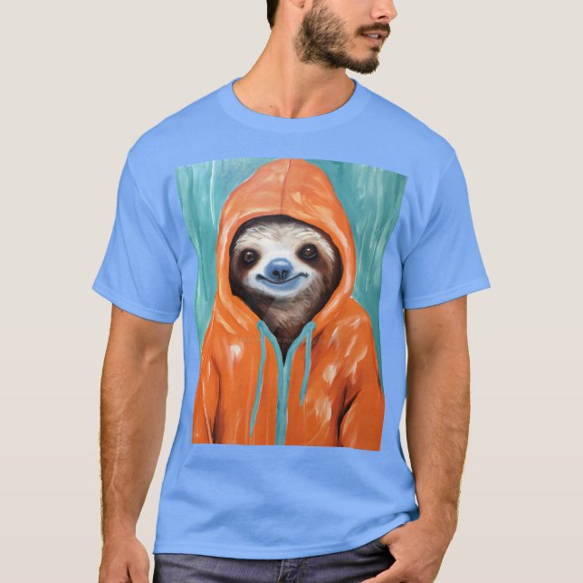 Sloth the rain t shirt (Framsida)