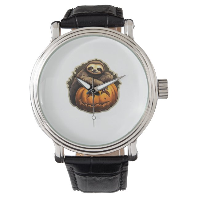 Sloth themed halloween Classic T-Shirt Armbandsur (Framsida)