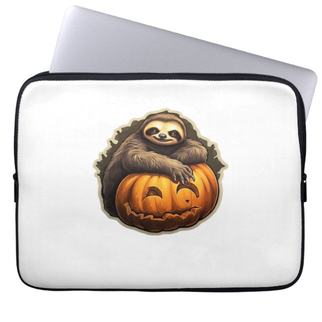 Sloth themed halloween Classic T-Shirt Laptop Fodral (Framsidan)