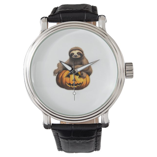 Sloth themed halloween Oversized T-Shirt Armbandsur (Framsida)