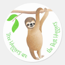 Sloth Träd Kramare är de bästa Kramare Runt Klistermärke