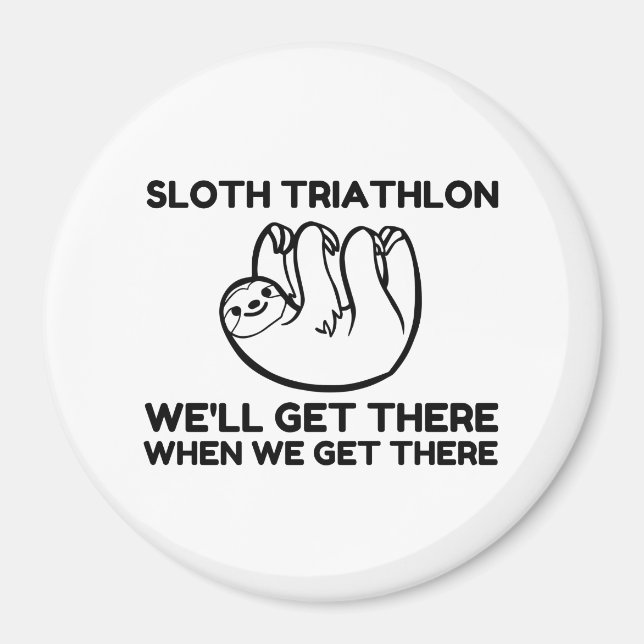SLOTH TRIATHLON MAGNET (Framsidan)