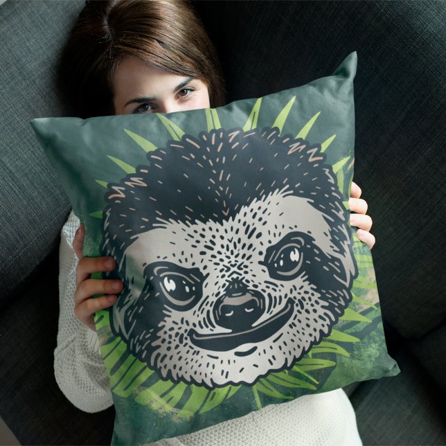 Sloth Tropical Amazon Kudde (Skapare uppladdad)