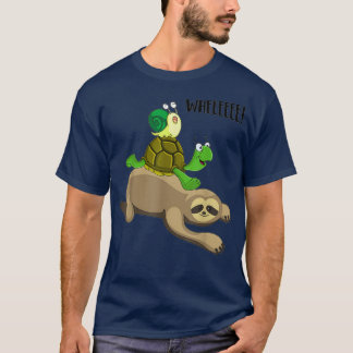 Sloth Turtle Snail Funny Running Team Gift T Shirt