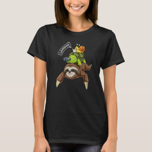 Sloth Turtle Snigel Piggyback Running Riding Team T Shirt