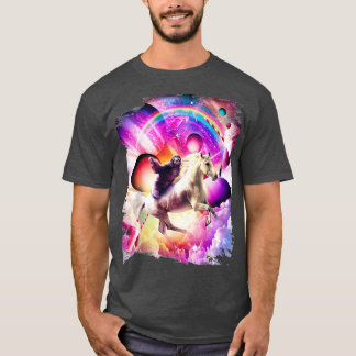 Sloth Unicorn Milkshake Rainbow T Shirt