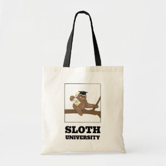 Sloth University Tote Bag Tygkasse