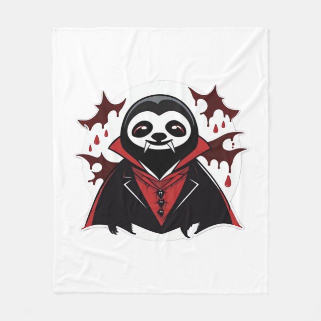 Sloth vampire Classic T-Shirt_1 Fleecefilt (Framsidan)