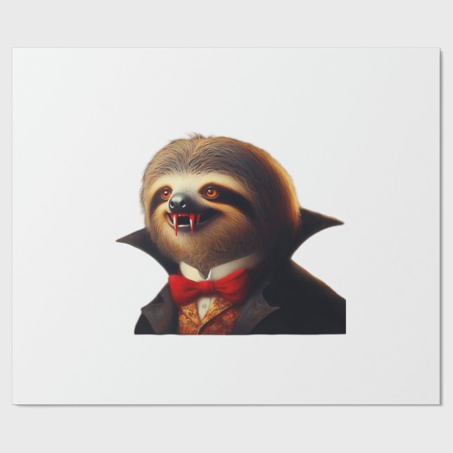 Sloth Vampire Classic T-Shirt Presentpapper (Platt)