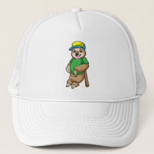 Sloth vid Baseball med Baseball fladdermus Keps