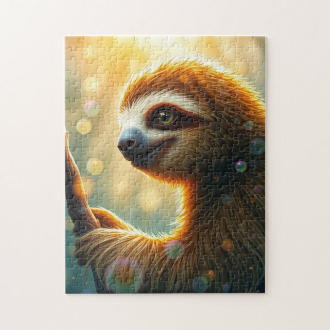 Sloth vid Sunrise Pussel (Vertikal)