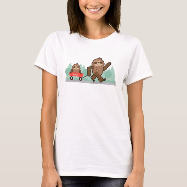 Sloth Walk T Shirt (Framsida)