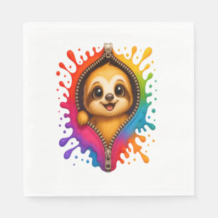 Sloth Watercolor Pappersservett