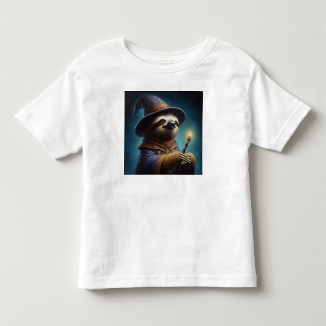 Sloth Wizard T Shirt (Framsida)