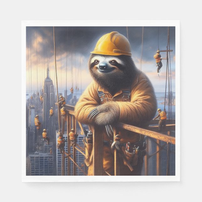 Sloth Working the High Steel Pappersservett (Framsidan)