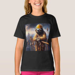 Sloth Working the High Steel T Shirt