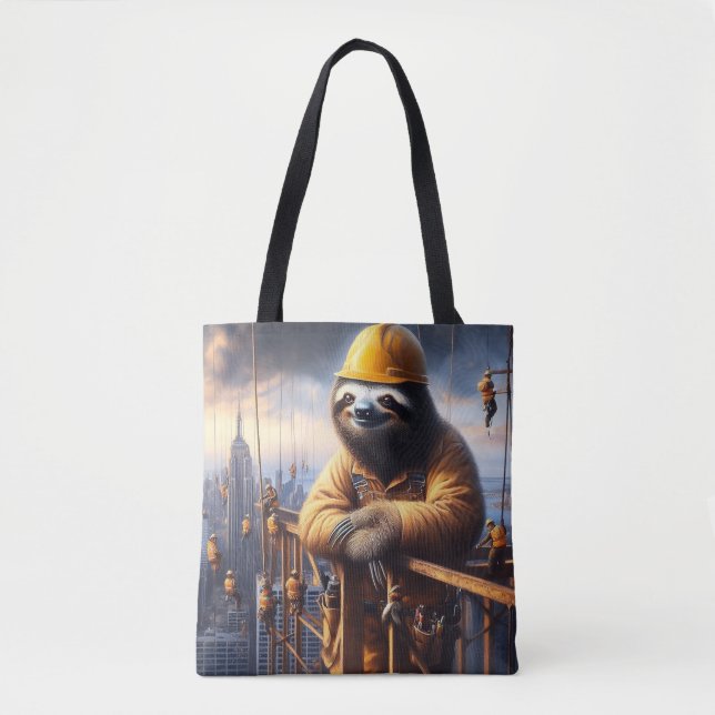 Sloth Working the High Steel Tygkasse (Framsida)