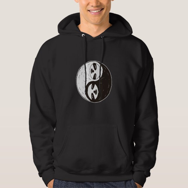 Sloth Yin Yang Hoodie (Framsida)