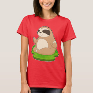 Sloth Yoga Fitness Meditation T Shirt