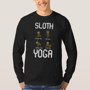 Sloth Yoga for Women Manar Kids Cute Animal T Shirt
