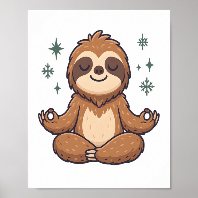 Sloth Yoga Sloth Poster (Framsidan)