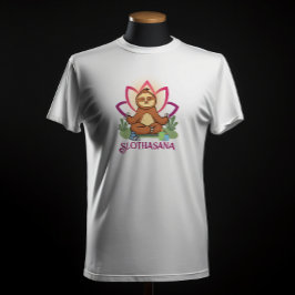 "Slothasana" Sloth som gjorde yoga meditation T Shirt