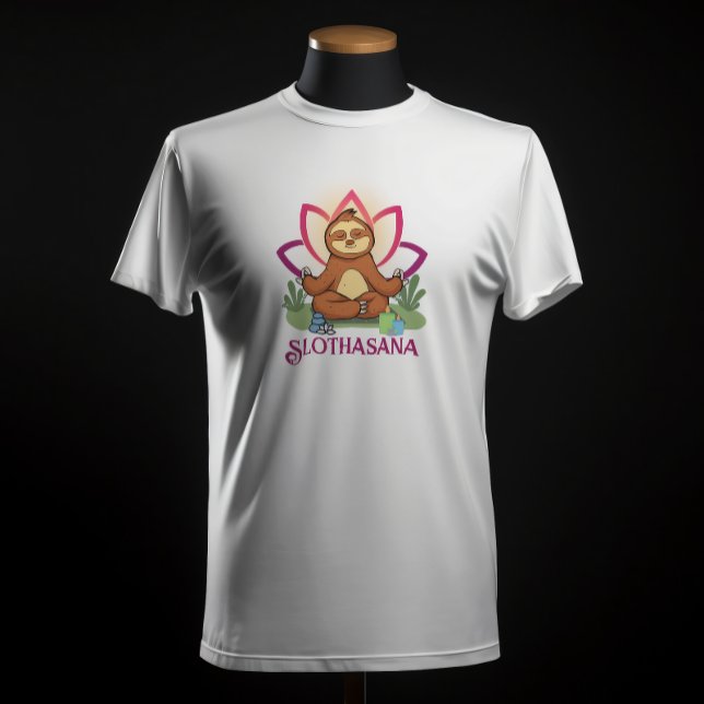 "Slothasana" Sloth som gjorde yoga meditation T Shirt (Skapare uppladdad)