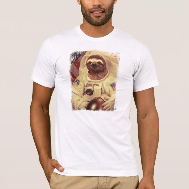Slothastronaut Tee Shirt (Framsida)