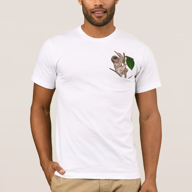 Slothbebis i träd t shirt (Framsida)