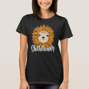 Slothblomman Sloth Sleeping Animal Lazy Sloth Sunf T Shirt