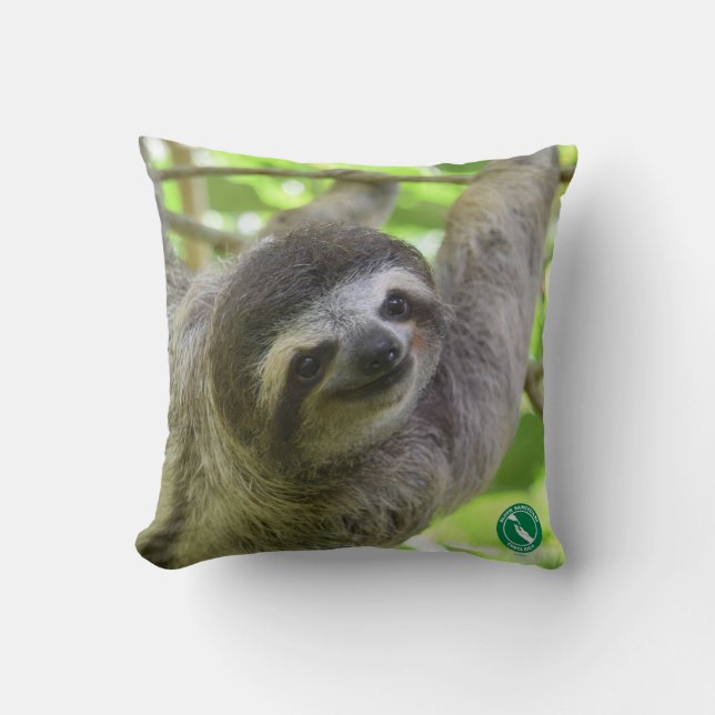 Slothen kudder för slothälskare kudde (Framsida)