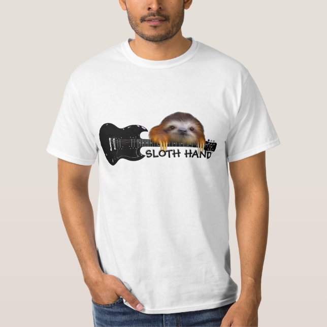 Slothen räcker gitarristT-tröja Tee (Framsida)