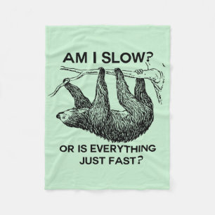 Slothförmiddag som jag saktar? fleecefilt