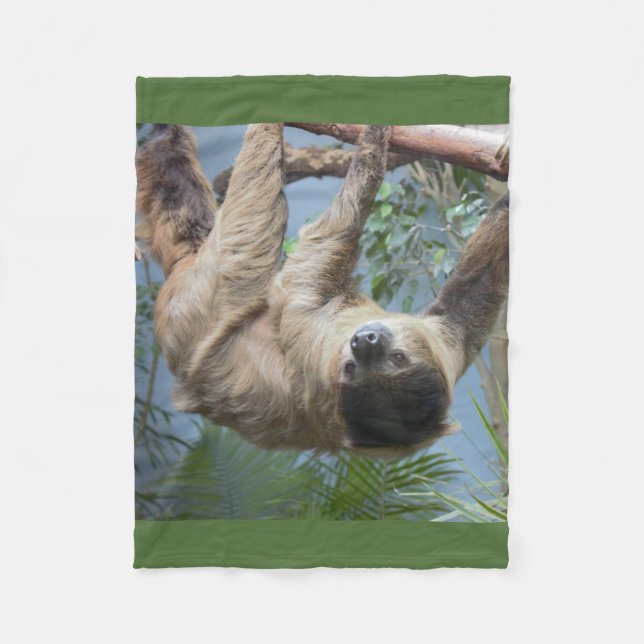 Slothfoto Fleecefilt (Framsidan)