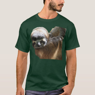Slothfoto på den mörka skjortan t-shirt