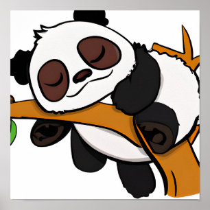 Slothful Panda Poster
