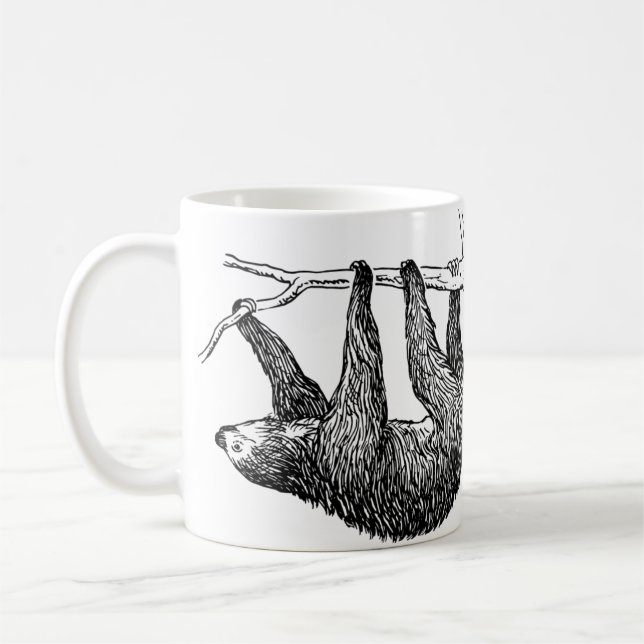 Slothillustrationmugg Kaffemugg (Vänster)