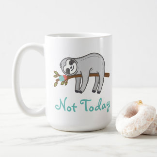 Slothin omkring kaffemugg