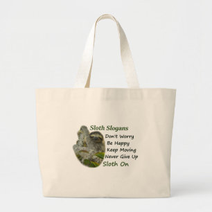 Slothing Photo Motivational Cute Sloth Ord Jumbo Tygkasse