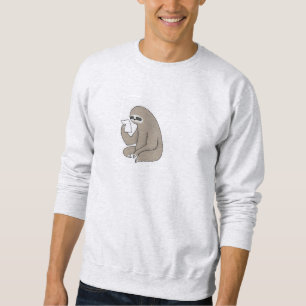 Slothmanar grundläggande tröja lång ärmad tröja