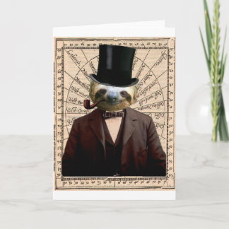 SlothmanVictorian Anthropomorphic Steampunk Kort