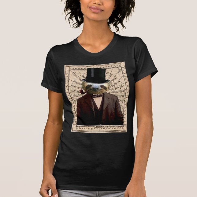 SlothmanVictorian Anthropomorphic Steampunk Tee (Framsida)