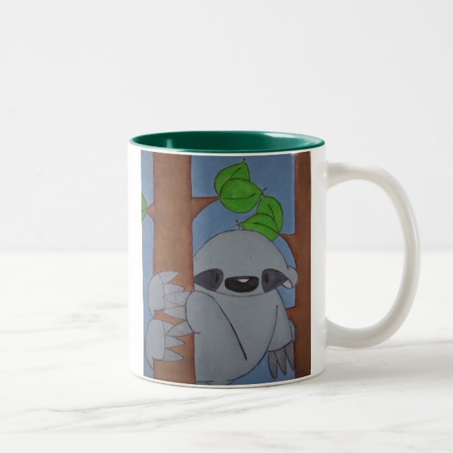 slothmugg Två-Tonad mugg (Höger)