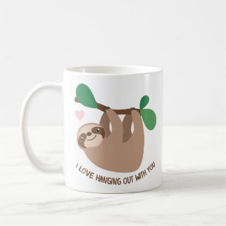 SlothMuggen älskar jag att hänga ut med dig Kaffemugg