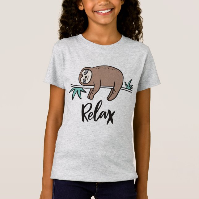 Slothnågot att säga kopplar av t shirt (Framsida)